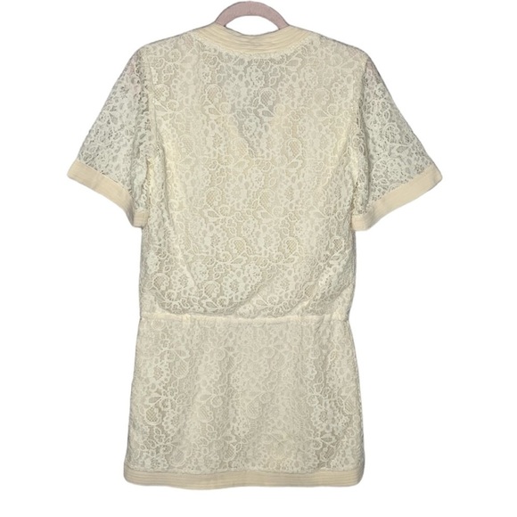 A.Brand Cream Lace Overlay Mini Dress - Picture 2 of 16